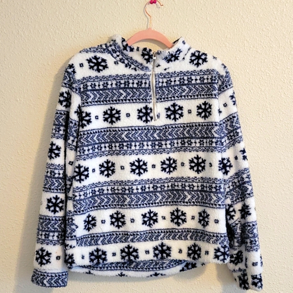 Warm winter pullover sweater